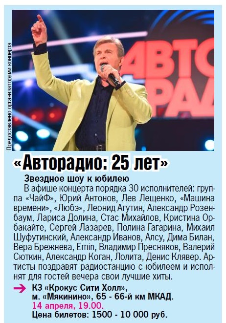 Авторадио 80 Купить Билеты